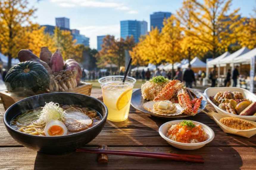 東京・横浜・札幌の秋グルメイベントをイメージした料理